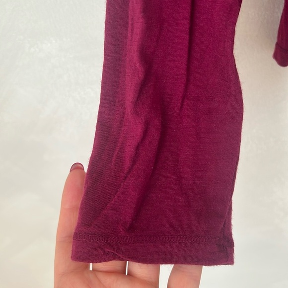 Segments Merino wool long sleeve baselayer thermal shirt fuschia S - Picture 5 of 7